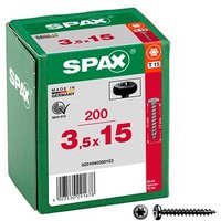 SPAX® Universalschrauben T15 Halbrundkopf BLAX 0201040350153 3,5 mm x 15 mm, 200 St. von SPAX®
