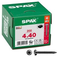 SPAX® Universalschrauben T20 Halbrundkopf BLAX 0201040400403 4 mm x 40 mm, 200 St. von SPAX®