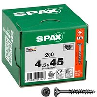 SPAX® Universalschrauben T20 Senkkopf BLAX 0191040450453 4,5 mm x 45 mm, 200 St. von SPAX®