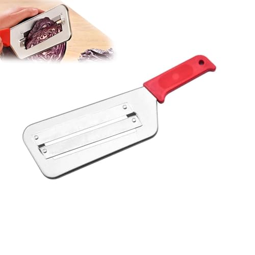 SPAYEIM Edelstahl-Doppelschicht-Schneidemaschine, Küchengemüsemesser-Schredder, Schneidemaschine, Kohlschneider, Kohlzerkleinerer, Kohlzerkleinerer für Krautsalat-Krautsalat-Zerkleinerungsmesser (B) von SPAYEIM