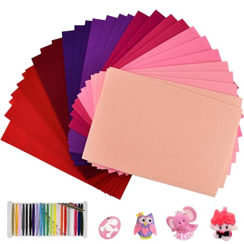 SPEACOUR 40 Stück Filzstoff Bastelfilz 20X30CM Filzplatten Bunt Filz zum Basteln Farbig Bastelfilz 1.4mm Vliesstoff Stoffe zum Nähen Filzmatte Meterware zum DIY Handwerk Nähen Projekte Patchwork SPEACOUR 40 Stück Filzstoff Bastelfilz 20X30CM Filzplatten Bunt Filz zum Basteln Farbig Bastelfilz 1.4mm Vliesstoff Stoffe zum Nähen Filzmatte Meterware zum DIY Handwerk Nähen Projekte Patchwork von SPEACOUR