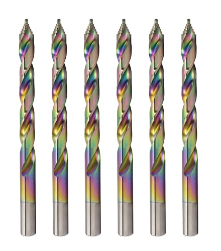 Spectral HSS-Bohrer, 3/16 Zoll, 135° geteilte Spitze, M2-Stahl, 3-flacher Schaft, mehrfarbige Oberfläche, 6 Stück Spectral HSS-Bohrer, 3/16 Zoll, 135° geteilte Spitze, M2-Stahl, 3-flacher Schaft, mehrfarbige Oberfläche, 6 Stück von SPECTRAL Twist Drill