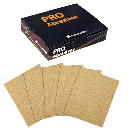 SPEEDWOX 1/4-Blatt-Schleifpapierbögen, Premium-Schleifpapier, Körnung 150, Schleifblätter 14 x 11,4 cm, Schleifpapier für Holz, Metall, Automobil, Möbel, Holzbearbeitung, Clip-On, Handschleifblöcke SPEEDWOX 1/4-Blatt-Schleifpapierbögen, Premium-Schleifpapier, Körnung 150, Schleifblätter 14 x 11,4 cm, Schleifpapier für Holz, Metall, Automobil, Möbel, Holzbearbeitung, Clip-On, Handschleifblöcke von SPEEDWOX