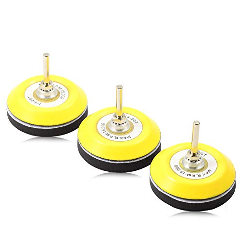 SPEEDWOX 3 x 7,6 cm Klett-Schleifscheiben mit weicher Schaumstoff-Schicht und Befestigungspads für Schaftbohrmaschinen SPEEDWOX 3 x 7,6 cm Klett-Schleifscheiben mit weicher Schaumstoff-Schicht und Befestigungspads für Schaftbohrmaschinen von SPEEDWOX