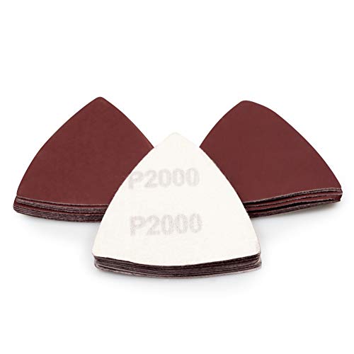 SPEEDWOX 30 Stück Klett-Dreieck-Schleifpapier, Körnung 2000, 80 mm, für oszillierende Multifunktionswerkzeug-Detailschleifer, Schleifscheiben, Dreieck-Schleifpads SPEEDWOX 30 Stück Klett-Dreieck-Schleifpapier, Körnung 2000, 80 mm, für oszillierende Multifunktionswerkzeug-Detailschleifer, Schleifscheiben, Dreieck-Schleifpads von SPEEDWOX