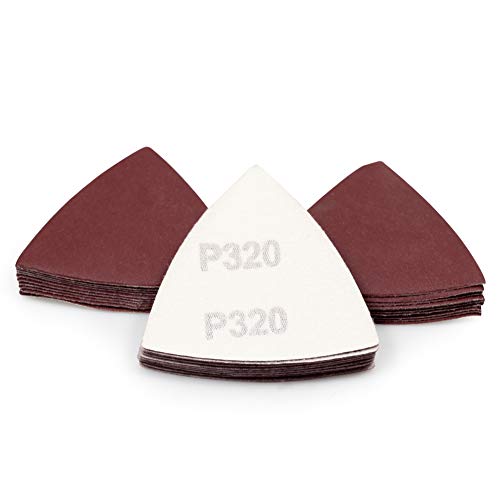 SPEEDWOX 30 Stück Klett-Dreieck-Schleifpapier, Körnung 320, 80 mm, für oszillierende Multifunktionswerkzeug-Detailschleifer, Schleifscheiben, Dreieck-Schleifpads SPEEDWOX 30 Stück Klett-Dreieck-Schleifpapier, Körnung 320, 80 mm, für oszillierende Multifunktionswerkzeug-Detailschleifer, Schleifscheiben, Dreieck-Schleifpads von SPEEDWOX
