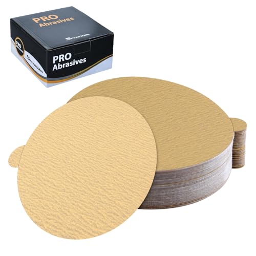 SPEEDWOX 50 Stück 12,7 cm Gold PSA Schleifscheiben, Körnung 180, selbstklebend, selbstklebende Rückseite, Schleifscheiben für DA-Schleifer, Gold-PSA-Schleifscheiben zum Schleifen, Automobil, SPEEDWOX 50 Stück 12,7 cm Gold PSA Schleifscheiben, Körnung 180, selbstklebend, selbstklebende Rückseite, Schleifscheiben für DA-Schleifer, Gold-PSA-Schleifscheiben zum Schleifen, Automobil, von SPEEDWOX