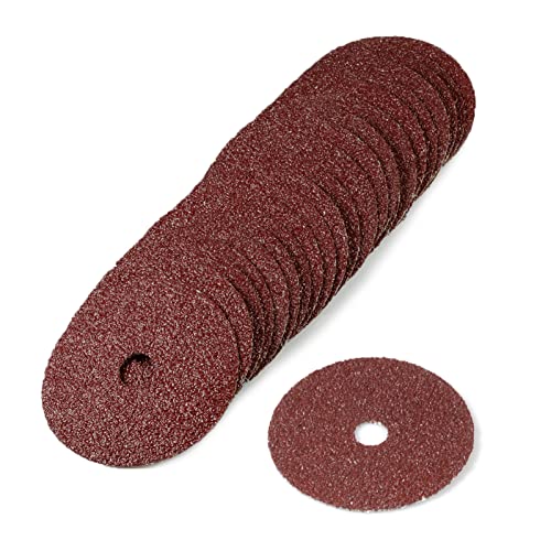 SPEEDWOX Schleif- und Schleifscheiben aus Aluminiumoxid, 24er-Körnung, 12,7 x 22,2 cm, Mittelloch-Schleifscheibe für Winkelschleifer, 25 Stück SPEEDWOX Schleif- und Schleifscheiben aus Aluminiumoxid, 24er-Körnung, 12,7 x 22,2 cm, Mittelloch-Schleifscheibe für Winkelschleifer, 25 Stück von SPEEDWOX