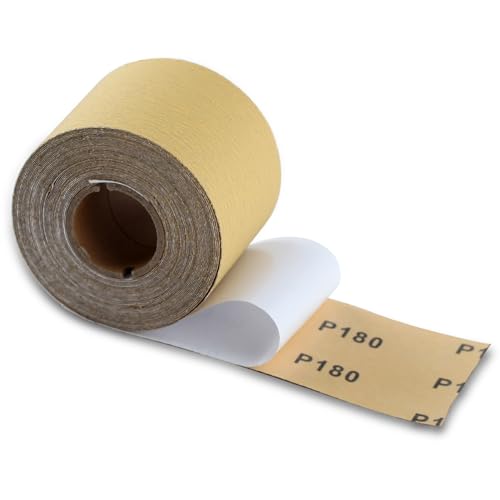 SPEEDWOX Schleifpapier mit 180er-Körnung, selbstklebend, PSA-Schleifpapier, 7,5 cm breit, 9,1 m lang, für Automobil- und Holzbearbeitung, Luftfeilen, Langbrettschleifer, Metall, Kunststoff, SPEEDWOX Schleifpapier mit 180er-Körnung, selbstklebend, PSA-Schleifpapier, 7,5 cm breit, 9,1 m lang, für Automobil- und Holzbearbeitung, Luftfeilen, Langbrettschleifer, Metall, Kunststoff, von SPEEDWOX