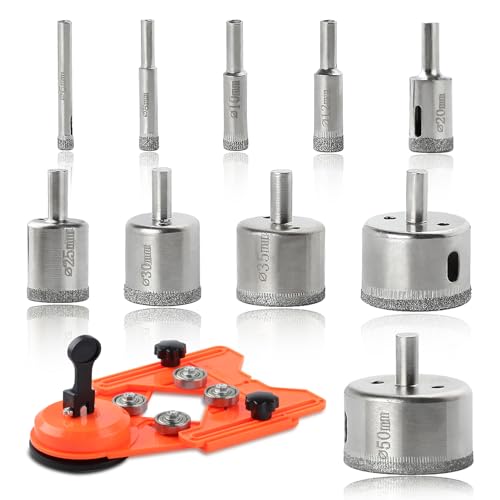 SPEEDWOX bohrer Set Loch Lochsäge Set für Glas Lochsäge Kit Fliesenbohrer Lochsäge Bohrer Glasbohrer Fliesenlochsäge Marmorfliesen Glasbohrer zum Bohren von Löchern von SPEEDWOX