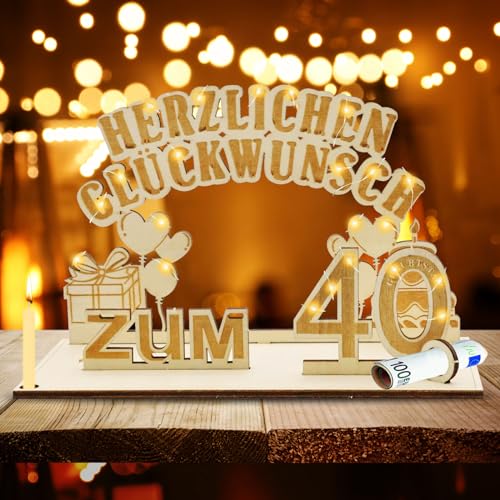 SPERMUOY Geldgeschenke 40 Geburtstag Deko Männer Frauen,Geldgeschenke 40 Geburtstag,Geschenke zum 40 Geburtstag, 40 Geburtstag Deko für Familie Freunde SPERMUOY Geldgeschenke 40 Geburtstag Deko Männer Frauen,Geldgeschenke 40 Geburtstag,Geschenke zum 40 Geburtstag, 40 Geburtstag Deko für Familie Freunde von SPERMUOY