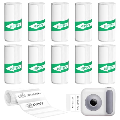 SPERMUOY Thermo Etiketten Selbstklebend,10 Rollen Etiketten Selbstklebend 50x15mm Etikettendrucker Thermopapier für Etikettendrucker Drucken Sie Barcode, Name,Preis usw Geeignet für Haus, Schule, Büro SPERMUOY Thermo Etiketten Selbstklebend,10 Rollen Etiketten Selbstklebend 50x15mm Etikettendrucker Thermopapier für Etikettendrucker Drucken Sie Barcode, Name,Preis usw Geeignet für Haus, Schule, Büro von SPERMUOY