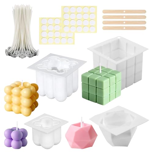 SPERMUOY kerzenform silikon set,4 Stück silikonformen für kerzen,3D DIY Kerzenform und Kerzendocht Set,Kerzenformen zum Gießen für Aromatherapie Kerzen, Blumenproben, Handwerk, Handarbeit SPERMUOY kerzenform silikon set,4 Stück silikonformen für kerzen,3D DIY Kerzenform und Kerzendocht Set,Kerzenformen zum Gießen für Aromatherapie Kerzen, Blumenproben, Handwerk, Handarbeit von SPERMUOY