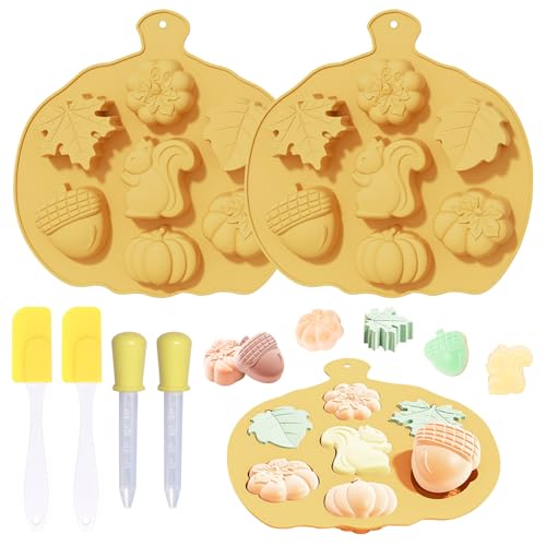 2 Stück Herbst Kurbis Silikonform Herbst Silikon Schokoladenformen 3D Kürbis Silikonformen Gießform Herbsts Thanksgiving Halloween Silikonformen Gießformen für Herbsts Schokolade,Seife,Kuchen,Kerze 2 Stück Herbst Kurbis Silikonform Herbst Silikon Schokoladenformen 3D Kürbis Silikonformen Gießform Herbsts Thanksgiving Halloween Silikonformen Gießformen für Herbsts Schokolade,Seife,Kuchen,Kerze von SPHERETRON