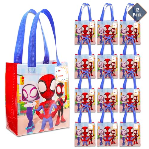 Spidey and His Amazing Friends Partygeschenktüten-Set, 12 Stück, 20,3 cm, Marvel-Partytüten für Kinder, wiederverwendbare Tragetaschen, Spiderman-Geburtstagszubehör Spidey and His Amazing Friends Partygeschenktüten-Set, 12 Stück, 20,3 cm, Marvel-Partytüten für Kinder, wiederverwendbare Tragetaschen, Spiderman-Geburtstagszubehör von SPIDER-MAN