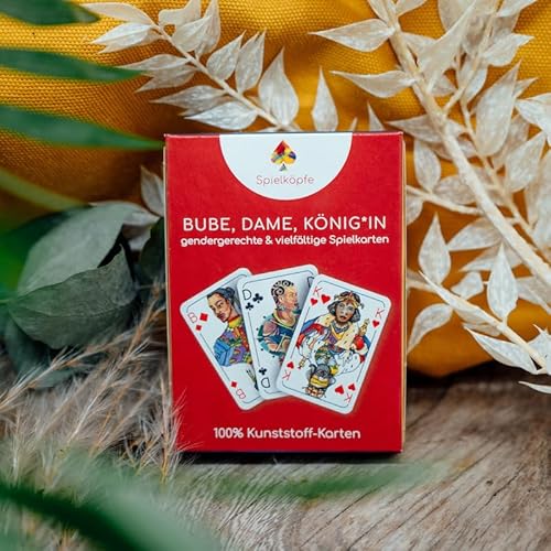 Gendergerechtes Kartendeck (100% Kunststoffkarten): gendergerecht, vielfältig, langlebig von SPIEL DIREKT
