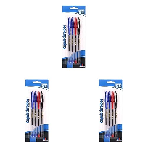 SPIRIT 403497 TTO Kugelschreiber Classic, auf Blister farbig sortiert, 4 Stk, 1 Stück (3er Pack) von SPIRIT