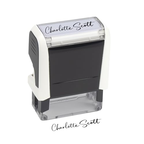 Individuelle Unterschriftenstempel zum Unterschreiben von Namen, selbstfärbender personalisierter Signaturstempel von SPIRITMARK
