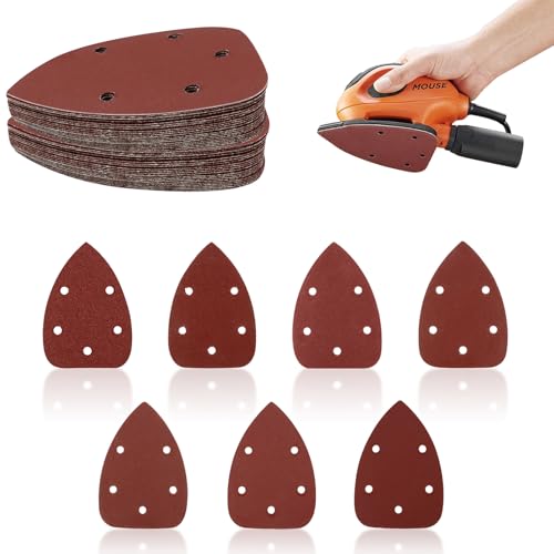SPOKKI 70 Stück Schleifpapier, Schleifpapier Dreieckschleifer,Klett Schleifpapier, Schleifdreiecke mit Klett je 10 x Korn 40/60/80/120/180/240/320 für Deltaschleifer Multischleifer SPOKKI 70 Stück Schleifpapier, Schleifpapier Dreieckschleifer,Klett Schleifpapier, Schleifdreiecke mit Klett je 10 x Korn 40/60/80/120/180/240/320 für Deltaschleifer Multischleifer von SPOKKI