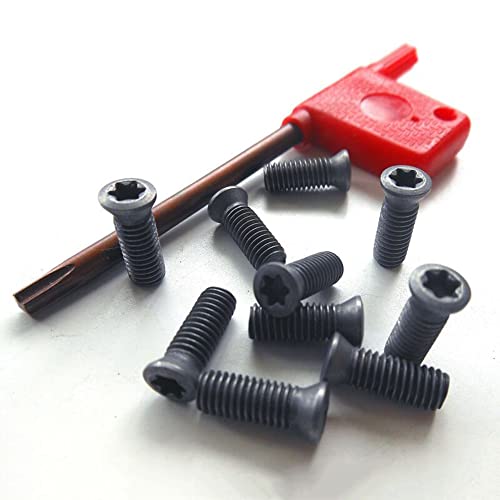 20 Stück Einsatz Torx Schraube Drehmaschine Werkzeug und Schraubendreher M2 bis M5 mit Schraubenschlüssel für Hartmetalleinsätze von SPORTARC