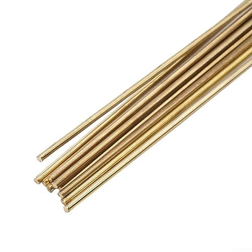 25 Stück Messing-Schweißstäbe, Messing-Lötdraht, Lötstäbe aus Messing für Oxyacetylen-Gasschweißen zum Schweißen, 3,0 mm 25 Stück Messing-Schweißstäbe, Messing-Lötdraht, Lötstäbe aus Messing für Oxyacetylen-Gasschweißen zum Schweißen, 3,0 mm von SPORTARC