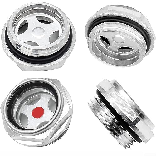 4PCS Luftkompressor Öl Schauglas, 1 Zoll NPT Öl Flüssigkeit Füllstandsanzeige Männlich für Luftkompressor Getriebepumpe Tanks 4PCS Luftkompressor Öl Schauglas, 1 Zoll NPT Öl Flüssigkeit Füllstandsanzeige Männlich für Luftkompressor Getriebepumpe Tanks von SPORTARC
