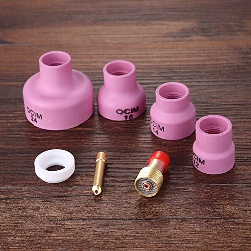 7 x 2,4 mm Düsenschalen für Gaslinsen, Schweißzubehör-Kits für WP9/20 WIG-Schweißbrenner 7 x 2,4 mm Düsenschalen für Gaslinsen, Schweißzubehör-Kits für WP9/20 WIG-Schweißbrenner von SPORTARC