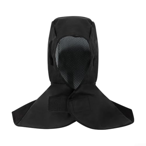 Flammhemmende Haube für Schweißer, flammhemmende Schutzkappe, schwer entflammbar, feuerfest, spritzwassergeschützt und verbrühungssicher, atmungsaktiv, waschbar (schwarz) von SPORTARC