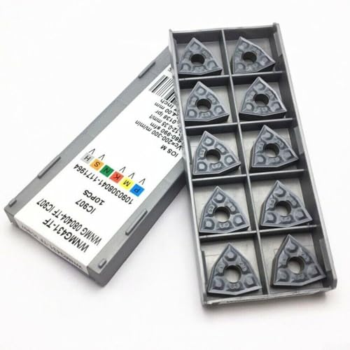 ISCAR WNMG431-TF IC907 WNMG080404-TFIC907 Hartmetall-Einsätze, CNC-Fräser, Drehmaschine, Drehwerkzeuge, 10 Stück ISCAR WNMG431-TF IC907 WNMG080404-TFIC907 Hartmetall-Einsätze, CNC-Fräser, Drehmaschine, Drehwerkzeuge, 10 Stück von SPORTARC