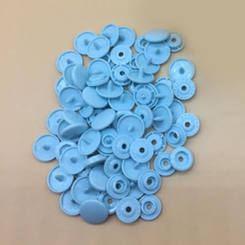 Kunststoffknöpfe für T5, perfekt für Babykleidung und Zubehör, 100 Stück, Hellblau, 150 Stück von SPORTARC