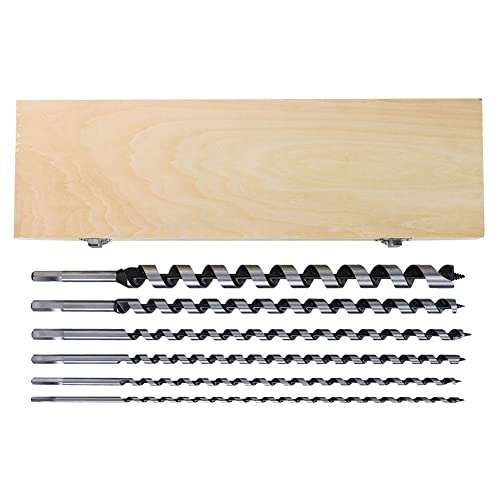 SPORTARC Extra langes Holzbohrer-Set, 6-teilig, Schlangenbohrer, 460 mm lang, Holzbohrer, Tischlerei, Holzbohrer SPORTARC Extra langes Holzbohrer-Set, 6-teilig, Schlangenbohrer, 460 mm lang, Holzbohrer, Tischlerei, Holzbohrer von SPORTARC