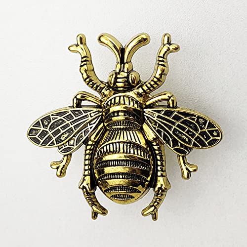 SPORTARC Möbelknauf in Bienenform, Messing, Möbelgriffe, Türknäufe und Griffe, Schrank, goldfarben / Schwarz SPORTARC Möbelknauf in Bienenform, Messing, Möbelgriffe, Türknäufe und Griffe, Schrank, goldfarben / Schwarz von SPORTARC