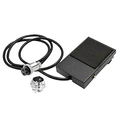 SPORTARC Schweißer-Fußpedal, Handmetall-Fußpedalschalter, 2-poliger Stecker, Punktschweiß-Tig-Taschenlampe für WIG-Schweißmaschinen, Power-Fußplatten-Steuergeräte von SPORTARC