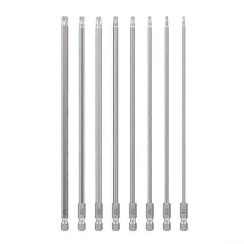 SPORTARC Torx-Schraubendreher-Bit-Set, 200 mm Länge, 1/4 Zoll Sechskantschaft, magnetisches Torx-Schraubendreher-Bit-Set, T8, für T10, T15, T20, T25, T27, T30, T40, 8-teilig SPORTARC Torx-Schraubendreher-Bit-Set, 200 mm Länge, 1/4 Zoll Sechskantschaft, magnetisches Torx-Schraubendreher-Bit-Set, T8, für T10, T15, T20, T25, T27, T30, T40, 8-teilig von SPORTARC