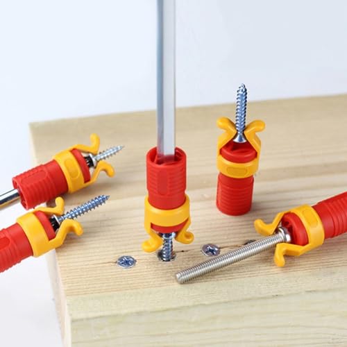 Schraubbefestigungs-Set, Schraubenhalter, Schraubgreifer, Handschraubklemmen, Kunststoff-Schraubendreher-Bit-Befestigungshülse, Klemme für Handwerkzeuge, 40 x 15 mm (5 Stück) von SPORTARC