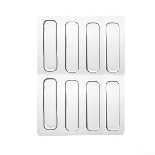 Silikon-Anti-Kollisionsstreifen, transparentes Wandschutzpolster, verschiebbares Glas, Schreibtischschutz (35 x 10 x 2 mm, 8 Stück) von SPORTARC