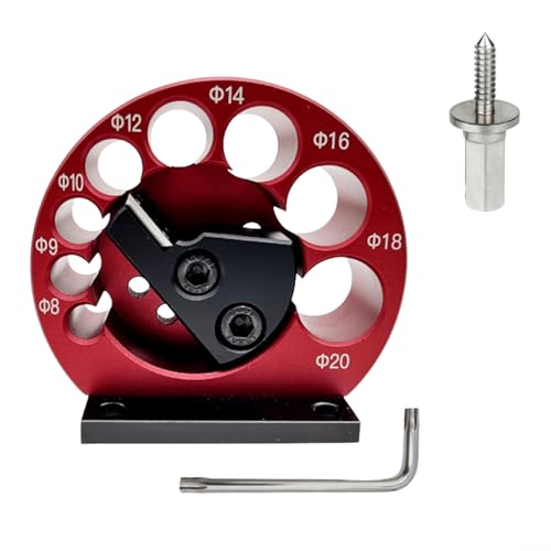 Verstellbarer elektrischer Rundbohrer, 8–20 mm, elektrische Bohrmaschine, Fräsdübel, Rundstab, Hilfswerkzeug, Holzbearbeitungswerkzeug, Dübelmacher, Jig-Kit (Set B) von SPORTARC