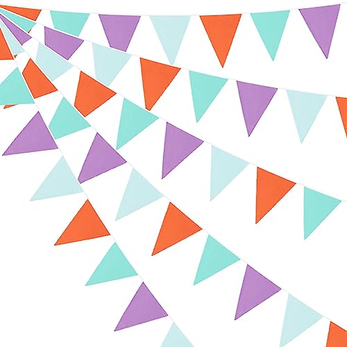 Wimpelkette, mehrfarbig, für Hochzeit, Geburtstag, Babyparty, Party, Dekoration, Grün, Lila, Orange, 10 m Wimpelkette, mehrfarbig, für Hochzeit, Geburtstag, Babyparty, Party, Dekoration, Grün, Lila, Orange, 10 m von SPORTARC