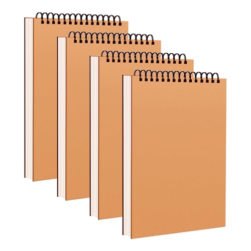 SPORWAY 4 Stück Zeichenblock A4 Skizzenbuch, Blanko Skizzenbuch Spiralgebundenes Zeichenblock, A4 Sketchbook Leerseite Skizzenbuch Kraft Cover Zeichenbuch für Zeichnen, Skizzen SPORWAY 4 Stück Zeichenblock A4 Skizzenbuch, Blanko Skizzenbuch Spiralgebundenes Zeichenblock, A4 Sketchbook Leerseite Skizzenbuch Kraft Cover Zeichenbuch für Zeichnen, Skizzen von SPORWAY