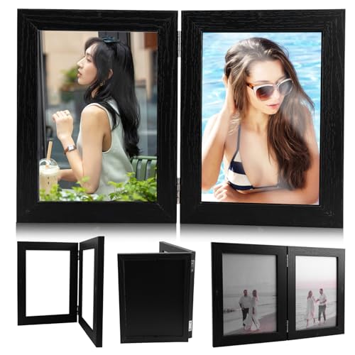 SPORWAY Holz Bilderrahmen 13 x 18 für 2 Fotos: Faltbar Fotorahmen Doppelt Bilderrahmen Portraitrahmen Rahmen Frame Collage Wandrahmen, 3D Bilderrahmen Collage für Schreibtisch Familie Hochzeit SPORWAY Holz Bilderrahmen 13 x 18 für 2 Fotos: Faltbar Fotorahmen Doppelt Bilderrahmen Portraitrahmen Rahmen Frame Collage Wandrahmen, 3D Bilderrahmen Collage für Schreibtisch Familie Hochzeit von SPORWAY