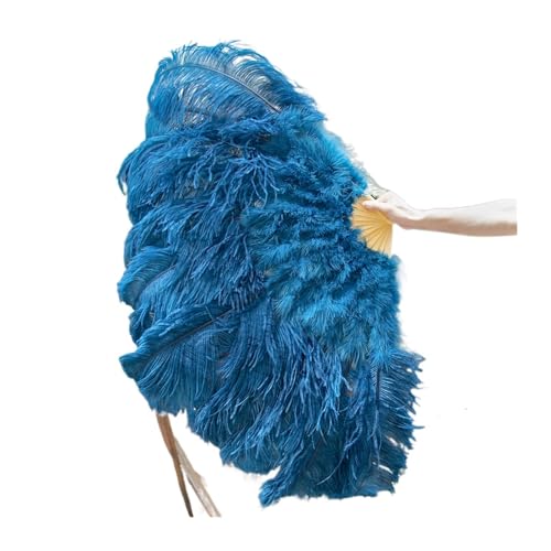 Feder-FäCher 90 cm farbige Federfächer, 13 Knochen, Handfaltfächer for Karneval, Hochzeit, Party, Bühnentanz, Requisiten, Dekor, Pluma Craft Fur TanzauffüHrungen(Deep Blue02,Left and right 1pair) Feder-FäCher 90 cm farbige Federfächer, 13 Knochen, Handfaltfächer for Karneval, Hochzeit, Party, Bühnentanz, Requisiten, Dekor, Pluma Craft Fur TanzauffüHrungen(Deep Blue02,Left and right 1pair) von SPPEOUKJ