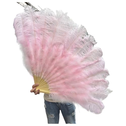 SPPEOUKJ Feder-FäCher 130CM/100CM Weißer großer Federfächer Flauschiger 13 Knochen Handheld for Karneval Tanz Bühnenauftritt & DIY Handwerk Fur TanzauffüHrungen(24 Light pink,Big Fan 1Pair(Two)) SPPEOUKJ Feder-FäCher 130CM/100CM Weißer großer Federfächer Flauschiger 13 Knochen Handheld for Karneval Tanz Bühnenauftritt & DIY Handwerk Fur TanzauffüHrungen(24 Light pink,Big Fan 1Pair(Two)) von SPPEOUKJ