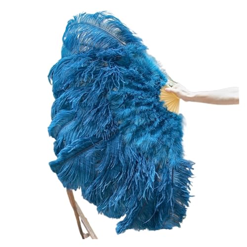 SPPEOUKJ Feder-FäCher 2 STÜCKE Natürliche Handfederfächer for Bühnenauftritte Tänzer Show Party Bühne Karneval Requisiten Federn Handfächer Fur TanzauffüHrungen(Deep Blue01,130CM A Pair (2pcs)) SPPEOUKJ Feder-FäCher 2 STÜCKE Natürliche Handfederfächer for Bühnenauftritte Tänzer Show Party Bühne Karneval Requisiten Federn Handfächer Fur TanzauffüHrungen(Deep Blue01,130CM A Pair (2pcs)) von SPPEOUKJ