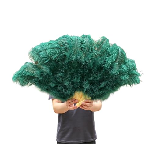 SPPEOUKJ Feder-FäCher 90 cm farbige Federfächer, 13 Knochen, Handfaltfächer for Karneval, Hochzeit, Party, Bühnentanz, Requisiten, Dekor, Pluma Craft Fur TanzauffüHrungen(Dark Green,Right Fan 1PCS) SPPEOUKJ Feder-FäCher 90 cm farbige Federfächer, 13 Knochen, Handfaltfächer for Karneval, Hochzeit, Party, Bühnentanz, Requisiten, Dekor, Pluma Craft Fur TanzauffüHrungen(Dark Green,Right Fan 1PCS) von SPPEOUKJ