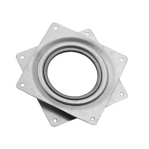 SPPEOUKJ Quadratischer Drehhocker 4 Zoll Heavy Duty Lazy Susan Lager Drehteller Bootssitz Drehplatte Basis 360 Grad drehbarer Ausstellungsständer Möbelbeschläge Fur Drehstuhl(B-4inch) von SPPEOUKJ