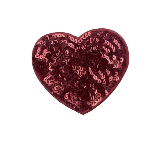 SPPEOUKJ Stickerei-AufnäHer 10 Stück Pailletten Glitzer Stern Bügelflicken Stickerei Tuch Jacke Tasche Hut Dekor Zubehör Flash Star Patch DIY Bastelbedarf Fur AufbüGeln(Color 20,Small(6 * 6cm)) von SPPEOUKJ