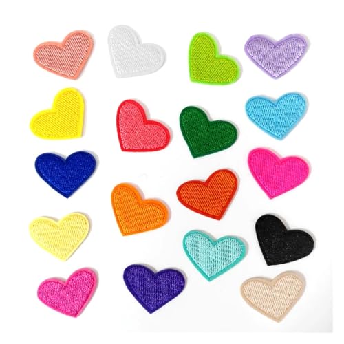 SPPEOUKJ Stickerei-AufnäHer 18 Stück Farbe Herz Blau Grün Weiß Schwarz DIY Patches Stickerei for T-Shirt Eisen auf Applikationen Kleidung Jeans Aufkleber Abzeichen Fur AufbüGeln SPPEOUKJ Stickerei-AufnäHer 18 Stück Farbe Herz Blau Grün Weiß Schwarz DIY Patches Stickerei for T-Shirt Eisen auf Applikationen Kleidung Jeans Aufkleber Abzeichen Fur AufbüGeln von SPPEOUKJ