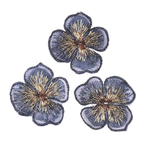 SPPEOUKJ Stickerei-AufnäHer 20 Teile/los Blume Spitze Patches for Hut Kleidung Stickerei Mesh Applikationen for Handgemachte Nähen Zubehör Hochzeit Decor 57x47mm Fur AufbüGeln(Color 2) von SPPEOUKJ