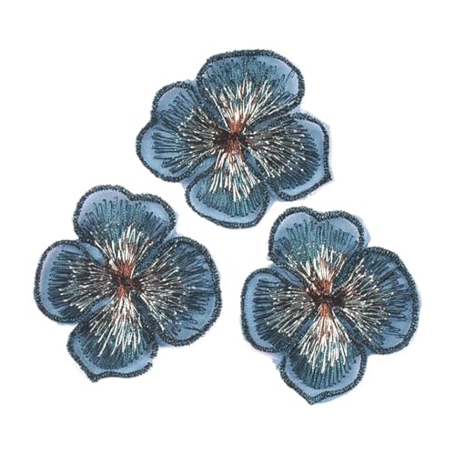 SPPEOUKJ Stickerei-AufnäHer 20 Teile/los Blume Spitze Patches for Hut Kleidung Stickerei Mesh Applikationen for Handgemachte Nähen Zubehör Hochzeit Decor 57x47mm Fur AufbüGeln(Color 3) von SPPEOUKJ