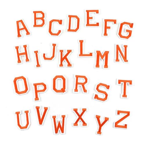 SPPEOUKJ Stickerei-AufnäHer 26 Stück/kleine A~Z-farbige Alphabet- und englische Buchstaben for Kleidung, Aufkleber, Stoffapplikationen for Aufbügeln, Stickerei, Nähzubehör Fur AufbüGeln(Orange-A-Z) SPPEOUKJ Stickerei-AufnäHer 26 Stück/kleine A~Z-farbige Alphabet- und englische Buchstaben for Kleidung, Aufkleber, Stoffapplikationen for Aufbügeln, Stickerei, Nähzubehör Fur AufbüGeln(Orange-A-Z) von SPPEOUKJ
